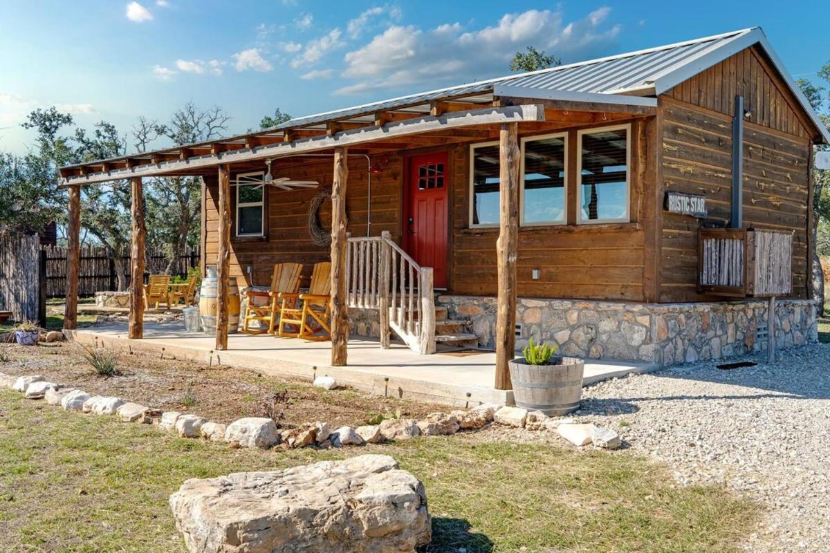 פרדריקסברג Rockin' R - Rustic Star Cabin מראה חיצוני תמונה